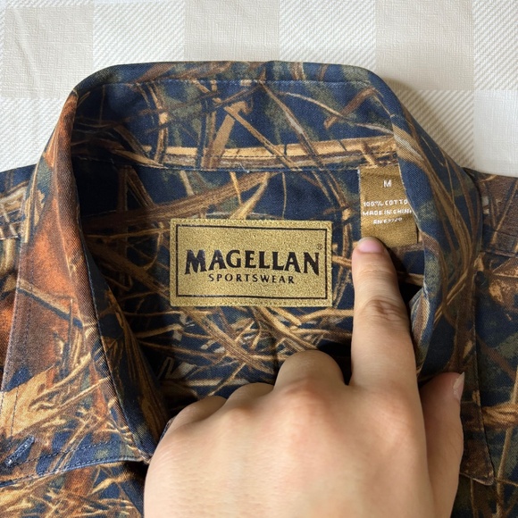 MAGELLAN Mens Camo & Hunting Lab Long Sleeve Button Down - Picture 4 of 5